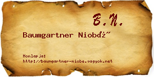 Baumgartner Niobé névjegykártya